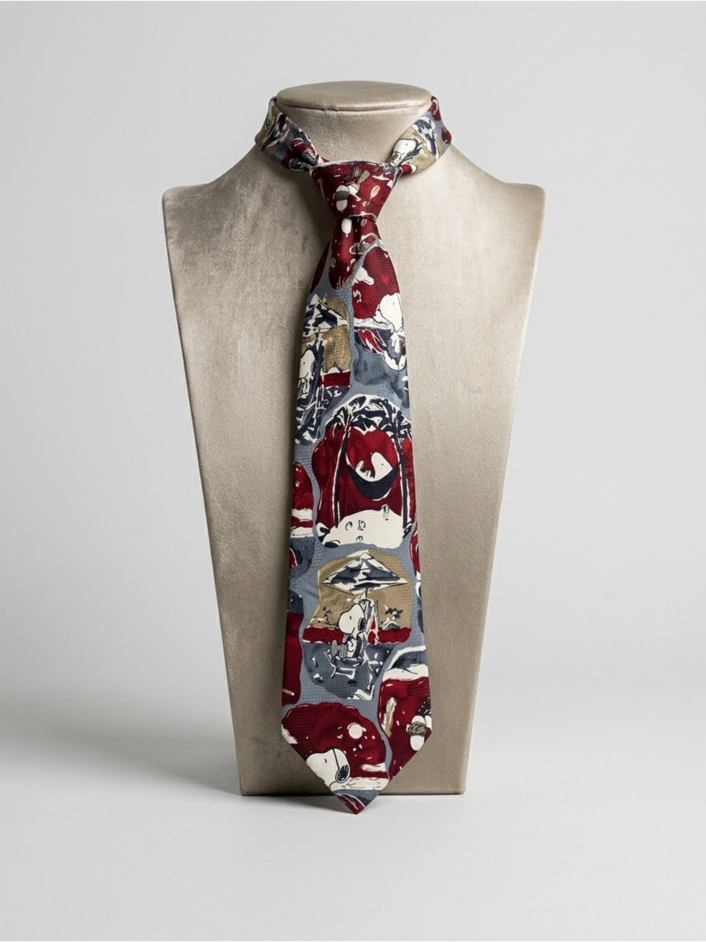 Vintage Snoopy 100% Silk Tie Peanuts 1958